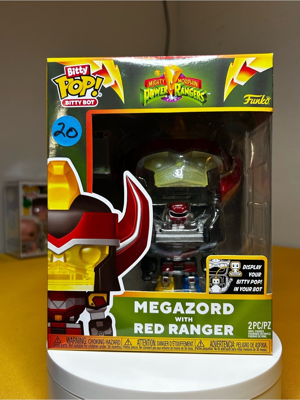Bitty POP! Megazord with Red Ranger•Bitty Bot 2pcs•Power Rangers